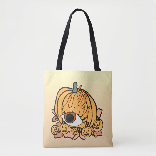 Der Retro Pumpkin-Flammenauge Tasche (Vorderseite)
