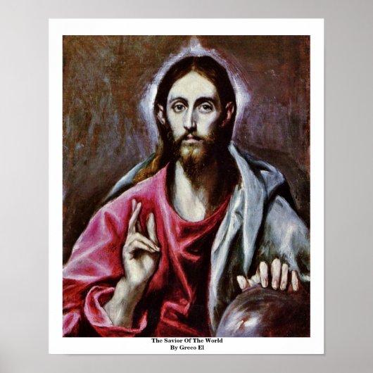 Der Retter der Welt durch Greco El Poster (Vorne)