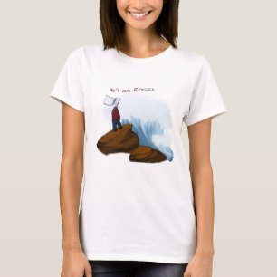 Der Retter stilisierte T der Frau T-Shirt