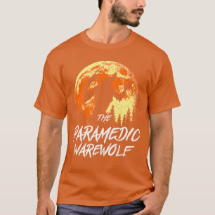 Der Rettungsdienst-Werwolf-Halloween-EMT-Süßes-ode T-Shirt