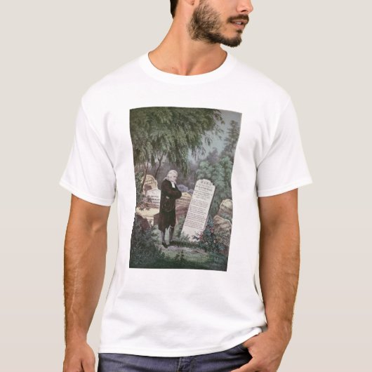 Der Rev. John Wesley, der das Grab seiner Mutter T-Shirt (Vorderseite)