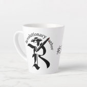 Der Revolutionäre Autor #TeamJohn-Tasse Milchtasse (Linke Ecke)