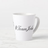 Der Revolutionäre Autor #TeamJohn-Tasse Milchtasse (Rechte Ecke)