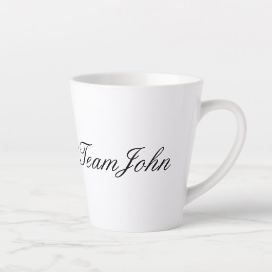 Der Revolutionäre Autor #TeamJohn-Tasse Milchtasse (Rechts)