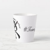 Der Revolutionäre Autor #TeamJohn-Tasse Milchtasse (Vorderseite)