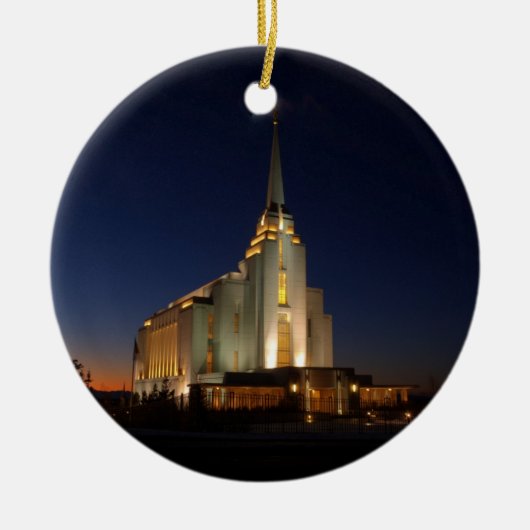 Der Rexburg LDS Tempel Keramik Ornament (Vorne)