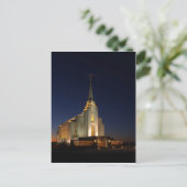 Der Rexburg LDS Tempel Postkarte (Stehend Vorderseite)
