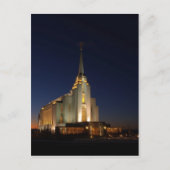 Der Rexburg LDS Tempel Postkarte (Vorderseite)