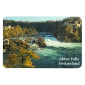 Der Rhein fällt in der Schweiz Magnet (Horizontal)