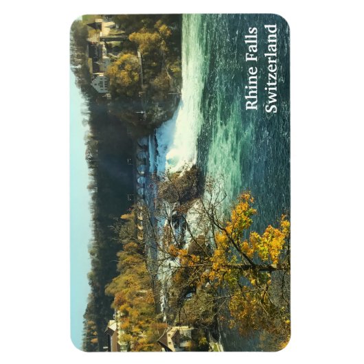 Der Rhein fällt in der Schweiz Magnet (Vertikal)