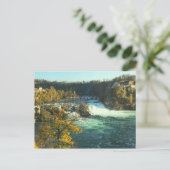 Der Rhein fällt in der Schweiz Postkarte (Stehend Vorderseite)
