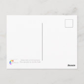 Der Rhein fällt in der Schweiz Postkarte (Rückseite)