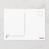 Der Rhein fällt in der Schweiz Postkarte (Rückseite)