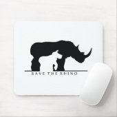 Der Rhino gerettet (weiß ver.) Mousepad (Mit Mouse)