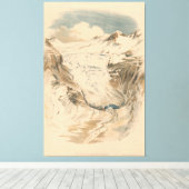 Der Rhone-Gletscher. Schweiz Leinwanddruck (Insitu (Holzboden))