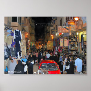 Der Rhythmus des Luxor-Marktes Poster