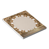 Der Rhythmus für den Earth Satin Lace personalize- Notizblock (angewinkelt)