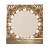 Der Rhythmus für den Earth Satin Lace personalize- Notizblock (Vorderseite)