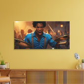 Der Rhythmus von Ace Canvas Print Leinwanddruck (Insitu (Wohnzimmer))