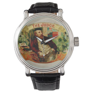 Der Richter-Vintage Zigarrenschachtel-Aufkleber Armbanduhr