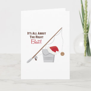 Der richtige Köder Feiertagskarte