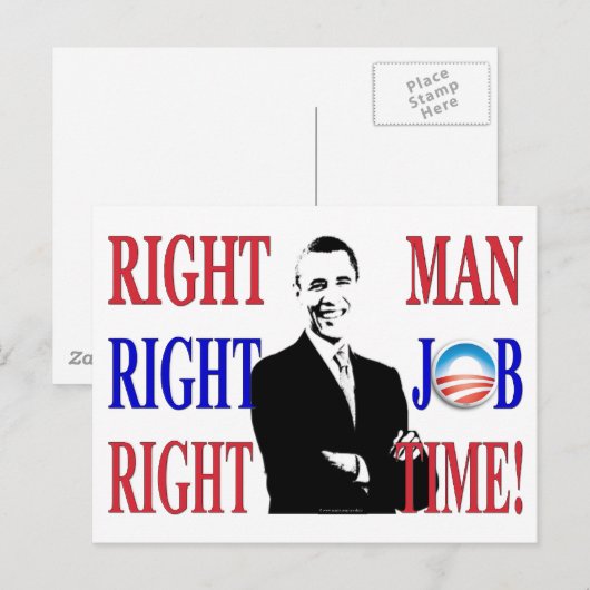 DER RICHTIGE MANN POSTKARTE (Vorne/Hinten)