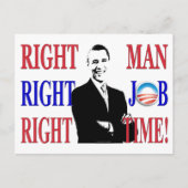 DER RICHTIGE MANN POSTKARTE (Vorderseite)