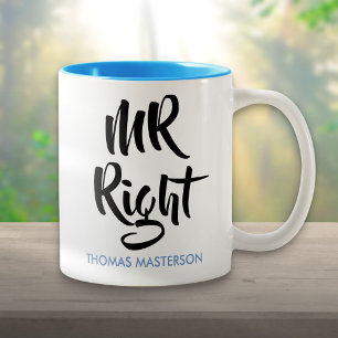 Der Richtige Sein Name Spaß Zweifarbige Tasse