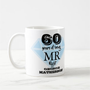 Der Richtige Spaß Diamant 60. Hochzeitstag Kaffeetasse