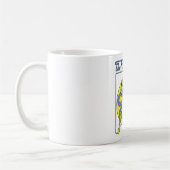 Der Riddler & Logo Violett Kaffeetasse (Links)