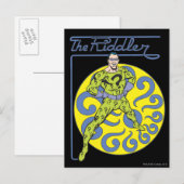 Der Riddler & Logo Violett Postkarte (Vorne/Hinten)