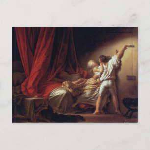 Der Riegel, von Fragonard Jean-Honoré (Beste Quali Postkarte