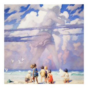 „Der Riese“ Feen-Kunst von NC Wyeth Fotodruck
