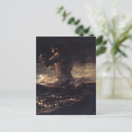 Der Riese (oder der Koloss), von Francisco Goya 18 Postkarte (Stehend Vorderseite)
