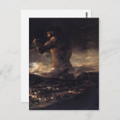 Der Riese (oder der Koloss), von Francisco Goya 18 Postkarte (Vorne/Hinten)