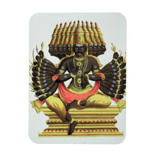Der Riese Ravana (Farbe litho) Magnet