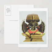 Der Riese Ravana (Farbe litho) Postkarte (Vorne/Hinten)