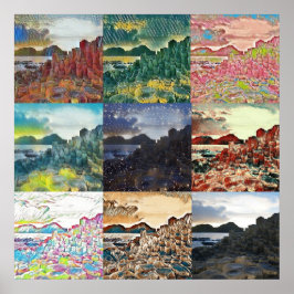 Der Riesenkauz... Nordirland-Kollage Poster