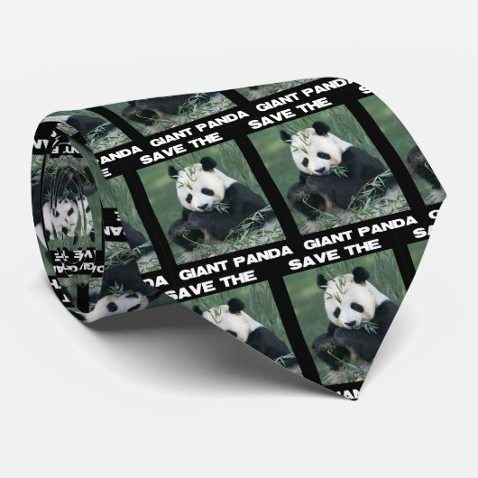 Der Riesenpanda gerettet Krawatte (Gerollt)