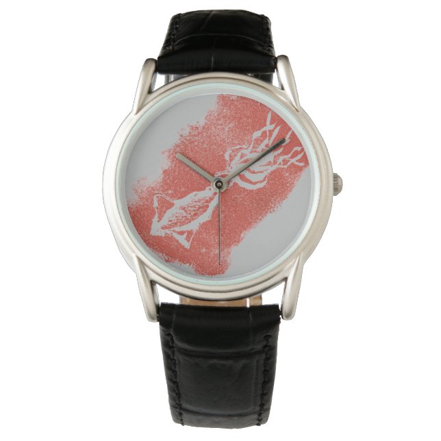 Der RiesenTintenfisch genießt in der SciFi-Welt ei Armbanduhr (Vorderseite)