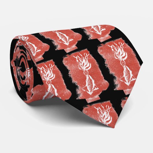 Der RiesenTintenfisch genießt in der SciFi-Welt ei Krawatte (Gerollt)