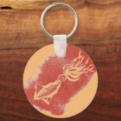 Der RiesenTintenfisch genießt in der SciFi-Welt ei Schlüsselanhänger (Vorderseite)