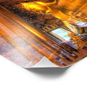 Der riesige Buddha im Tempel, Wat Pho, Fotodruck (Ecke)