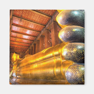 Der riesige Buddha im Tempel, Wat Pho, Magnet