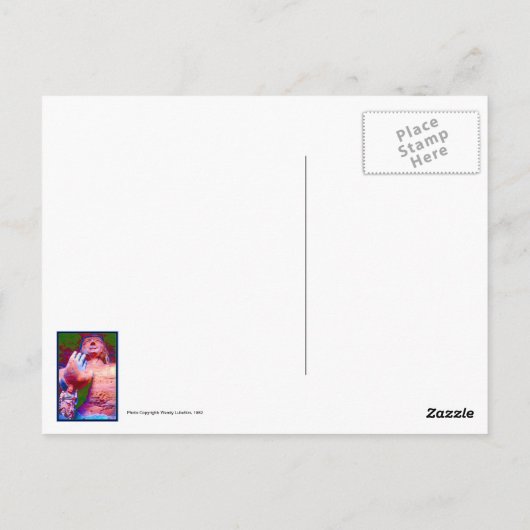 Der riesige Buddha in der China der Yungang-Höhlen Postkarte (Rückseite)