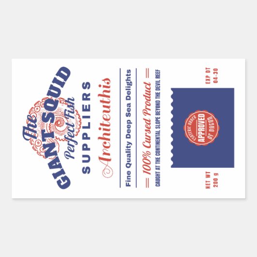 Der riesige Tintenfisch Fishery Innsmouth Rechteckiger Aufkleber (Vorderseite)