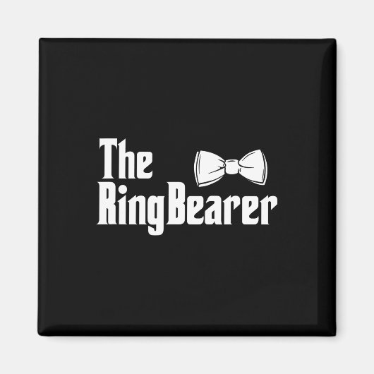 Der Ring Bearer Bowtie Ring Typ Hochzeitsgroom Bri Magnet (Vorne)