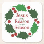 Der Ring des Heiligen Jesus Grund der Jahreszeit Rechteckiger Pappuntersetzer (Vorderseite)