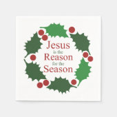 Der Ring des Heiligen Jesus Grund für die Weihnach Serviette (Vorderseite)