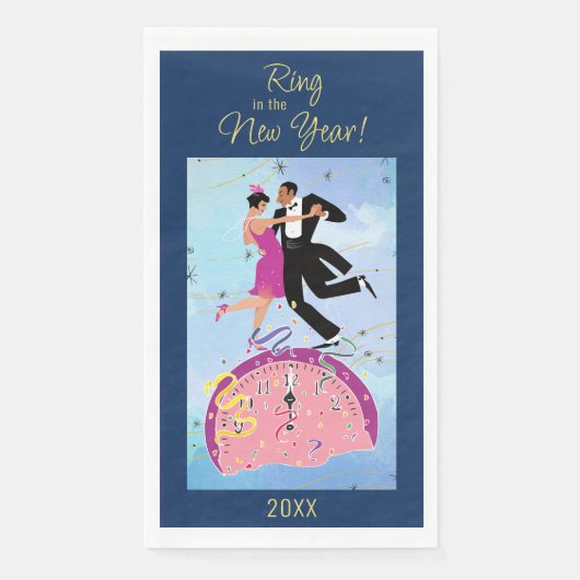 Der Ring des Neuen Jahres Serviette (Vorderseite)